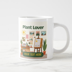 Persoonlijke groenvoorziening & creatieve werkplek grote koffiekop