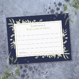 Persoonlijke groenvoorziening rouwkaart 'Een herin Briefkaart