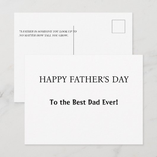 Persoonlijke groet voor vader, opa of echtgenoot feestdagenkaart (Voorkant / Achterkant)