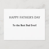 Persoonlijke groet voor vader, opa of echtgenoot feestdagenkaart (Voorkant)