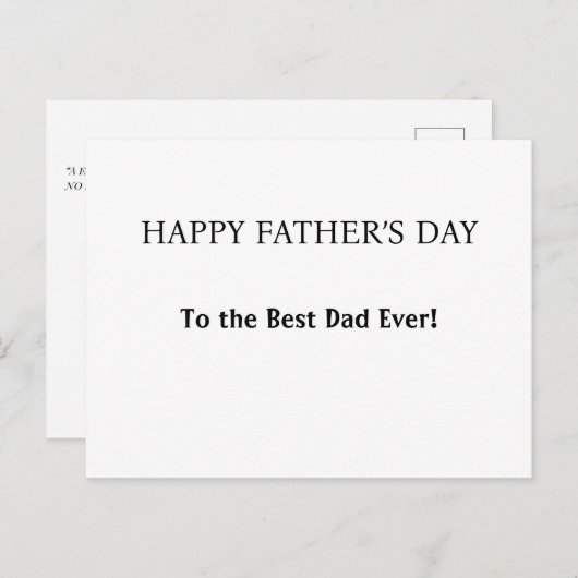 Persoonlijke groet voor vader, opa of echtgenoot feestdagenkaart (Voorkant / Achterkant)