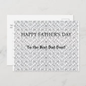 Persoonlijke groet voor vader, opa of echtgenoot feestdagenkaart (Voorkant / Achterkant)