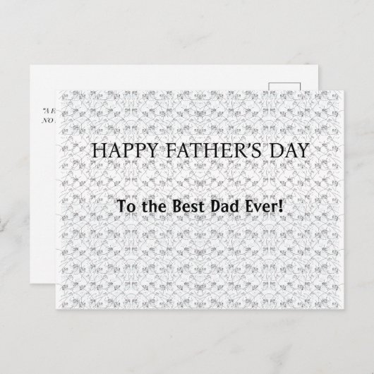 Persoonlijke groet voor vader, opa of echtgenoot feestdagenkaart (Voorkant / Achterkant)