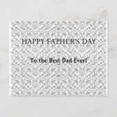 Persoonlijke groet voor vader, opa of echtgenoot feestdagenkaart (Voorkant)