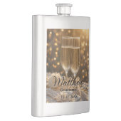 Persoonlijke Groomsman Flask met aangepaste naam e Flacon (Rechts)