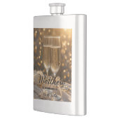 Persoonlijke Groomsman Flask met aangepaste naam e Flacon (Links)