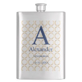 Persoonlijke Groomsman Flask met aangepaste naam e Flacon (Voorkant)