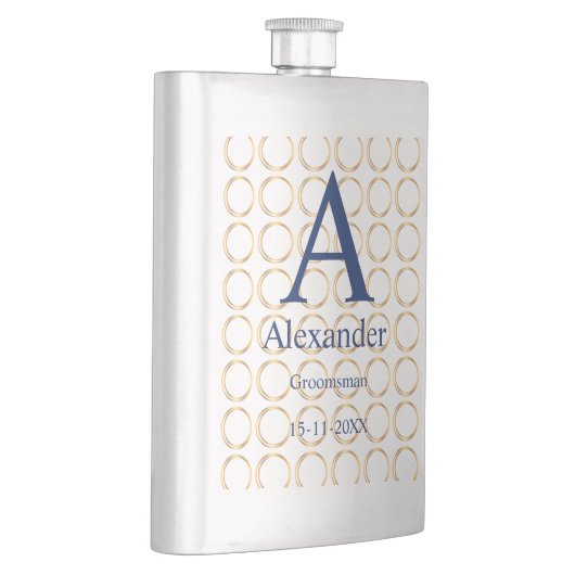 Persoonlijke Groomsman Flask met aangepaste naam e Flacon (Rechts)