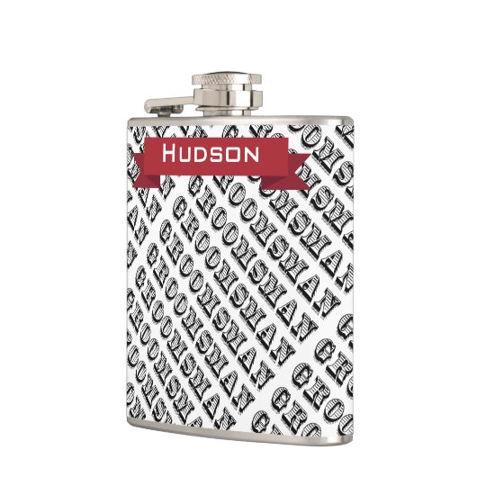 Persoonlijke Groomsman-kolf Heupfles (Links)