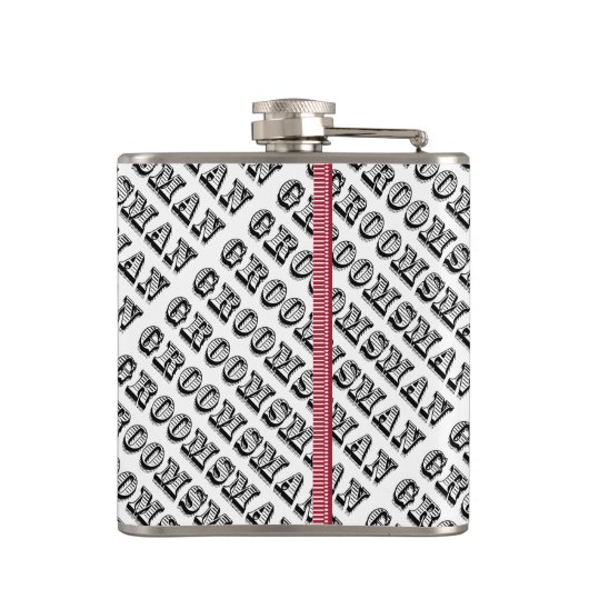 Persoonlijke Groomsman-kolf Heupfles (Achterkant)