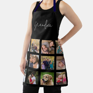 Persoonlijke Grootmoeder 12 Familie Foto Collage Schort