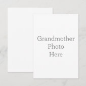 8,9 x 12,7 cm Enkele bedankkaart (Voorkant / Achterkant)