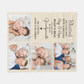 Persoonlijke grootouders Citaat Foto collage Fleece Deken (Voorkant (Horizontaal))