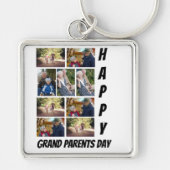 Persoonlijke grootouders Dag 9 Foto collage Sleutelhanger (Voorkant)