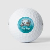Persoonlijke grootvader van Cool Golfer Golfballen (Voorkant)