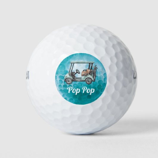 Persoonlijke grootvader van Cool Golfer Golfballen (Voorkant)