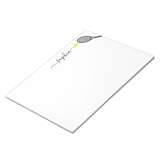 Persoonlijke grootwinkelbedrijf Racket Ball Elegan Notitieblok (Schuin)