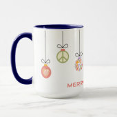 Persoonlijke Groovy Kerstballen Mok (Links)