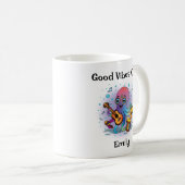 Persoonlijke Groovy Octopus Mok – Retro Hippie (Voorkant rechts)
