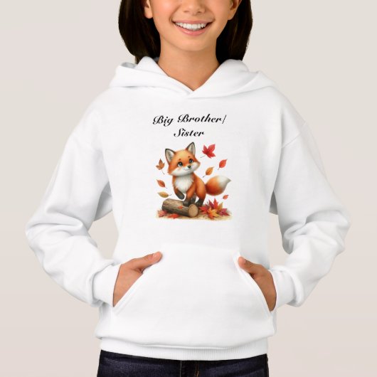 Persoonlijke 'Grote Broer/Zus' Hoodie (Voorkant)