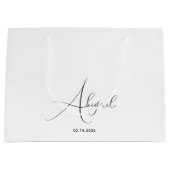 Persoonlijke grote cadeautas met aangepaste naam e (Voorkant)