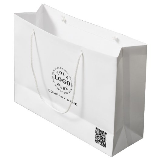 Persoonlijke grote cadeautas voor branding (Voorkant Gekanteld)