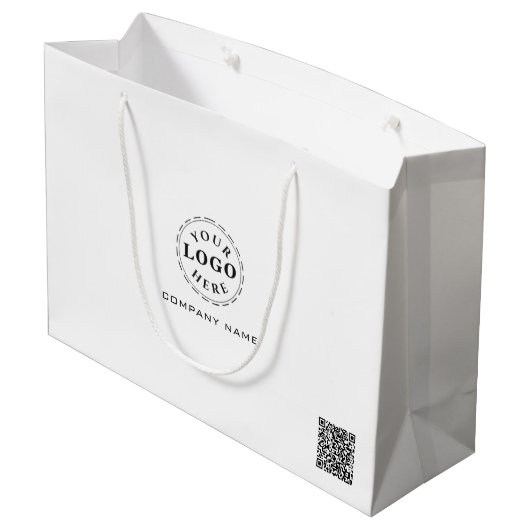 Persoonlijke grote cadeautas voor branding (Achterkant Gekanteld)