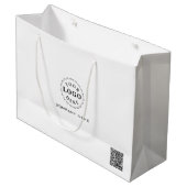 Persoonlijke grote cadeautas voor merkprofilering (Voorkant Gekanteld)