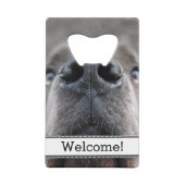 Persoonlijke Grote Dane Bottelopener Creditkaart Flessenopener (Voorkant)