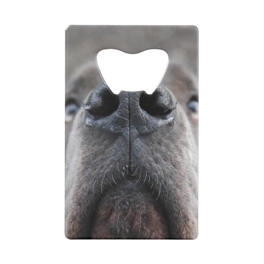 Persoonlijke Grote Dane Bottelopener Creditkaart Flessenopener (Achterkant)