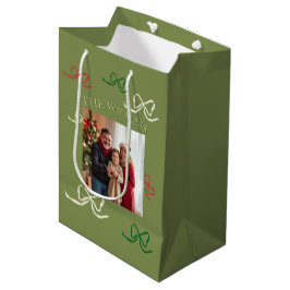 Persoonlijke grote gezinsfoto in pasteltinten medium cadeauzakje
