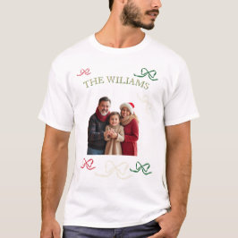 Persoonlijke grote gezinsfoto in pasteltinten t-shirt