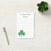 Persoonlijke grote klavertje vier post-it notities post-it® notes (Kantoor)
