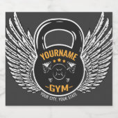 Persoonlijke GYM Fitness Trainer Kettlebell Bier Etiket (Enkel label)