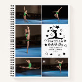 Persoonlijke gymnastiek 5 Foto Collage Name Year Notitieboek (Voorkant)
