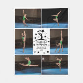 Persoonlijke gymnastiek 6 Foto Collage Name Year Fleece Deken (Voorkant)