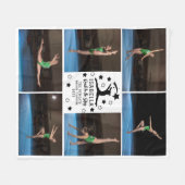 Persoonlijke gymnastiek 6 Foto Collage Name Year Fleece Deken (Voorkant (Horizontaal))