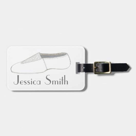 Persoonlijke gymnastiek Acro Shoe Dance Tumbling Bagagelabel (Voorkant horizontaal)