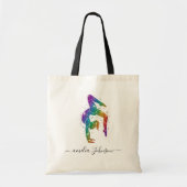 Persoonlijke Gymnastiek Glitter Tote Bag (Voorkant)