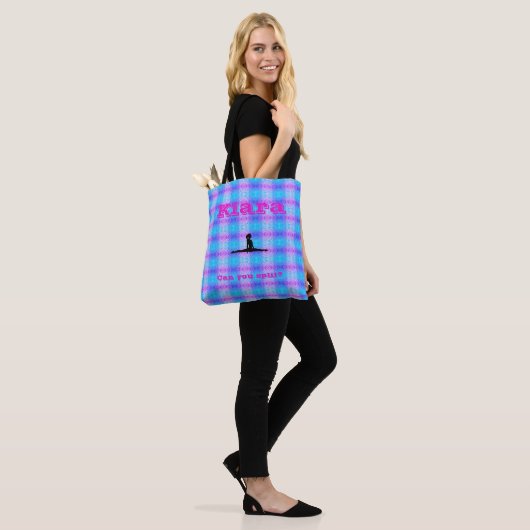 Persoonlijke gymnastiek kun je splitsen? Canvas ta Tote Bag (Op model)