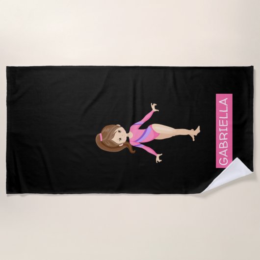 Persoonlijke gymnastiek strandlaken (Voorkant)