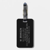 Persoonlijke H Bar Blue ED Bagagelabel (Achterkant verticaal)