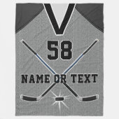 Persoonlijke haakjesdekens, kleuren, formaten fleece deken (Voorkant)