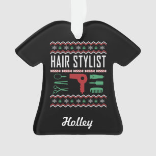 Persoonlijke haar Stylist Ugly KerstSweater Ornament