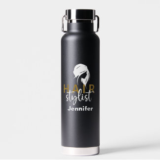 Persoonlijke haarstijllijst Typografie Waterfles