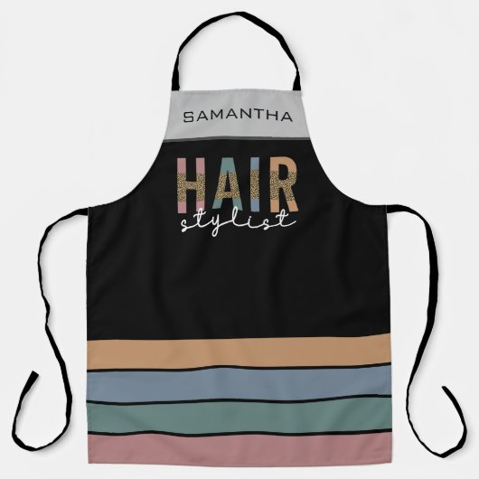 Persoonlijke haarstylist Hairdresser Apron Schort (Voorkant)