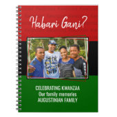 Persoonlijke HABARI GANI Foto Kwanzaa Notitieboek (Voorkant)