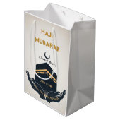 Persoonlijke Hajj Mubarak Medium Cadeauzakje (Achterkant Gekanteld)
