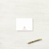 Persoonlijke Half Appel Leraar Post-it® Notes (Op bureau)