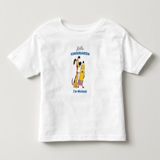 Persoonlijke Hallo Kleuterschool Kinder Shirts (Voorkant)